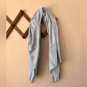 Powder blue shawl scarf